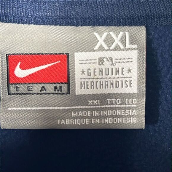 ⚾️Vintage Y2K NEW YORK YANKEES NIKE MLB All-Star Game 2008 Half Zip Pullover 2XL - Picture 9 of 10